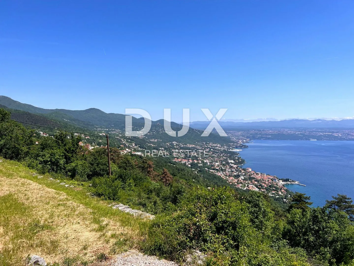 OPATIJA, LOVRAN - Prostrano zemljište s pogledom na more