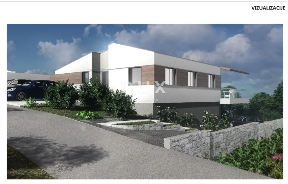 OPATIJA, MIHOTIĆI - Starina s projektom, građevinskom dozvolom i pogledom - Mihotići, Matulji