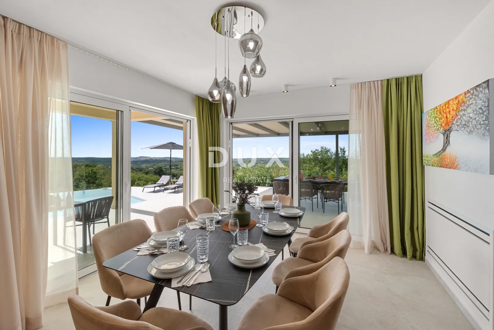 istra, motovun - vila s infinity bazenom i wellness zonom - otvoren pogled na more i okolna mjesta - slika 13
