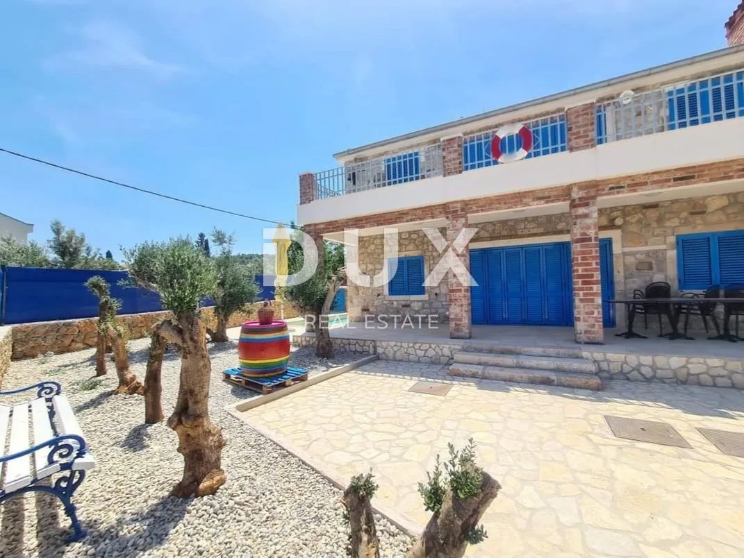 otok pašman, ždrelac - luksuzna kamena vila s bazenom pokraj mora - slika 4