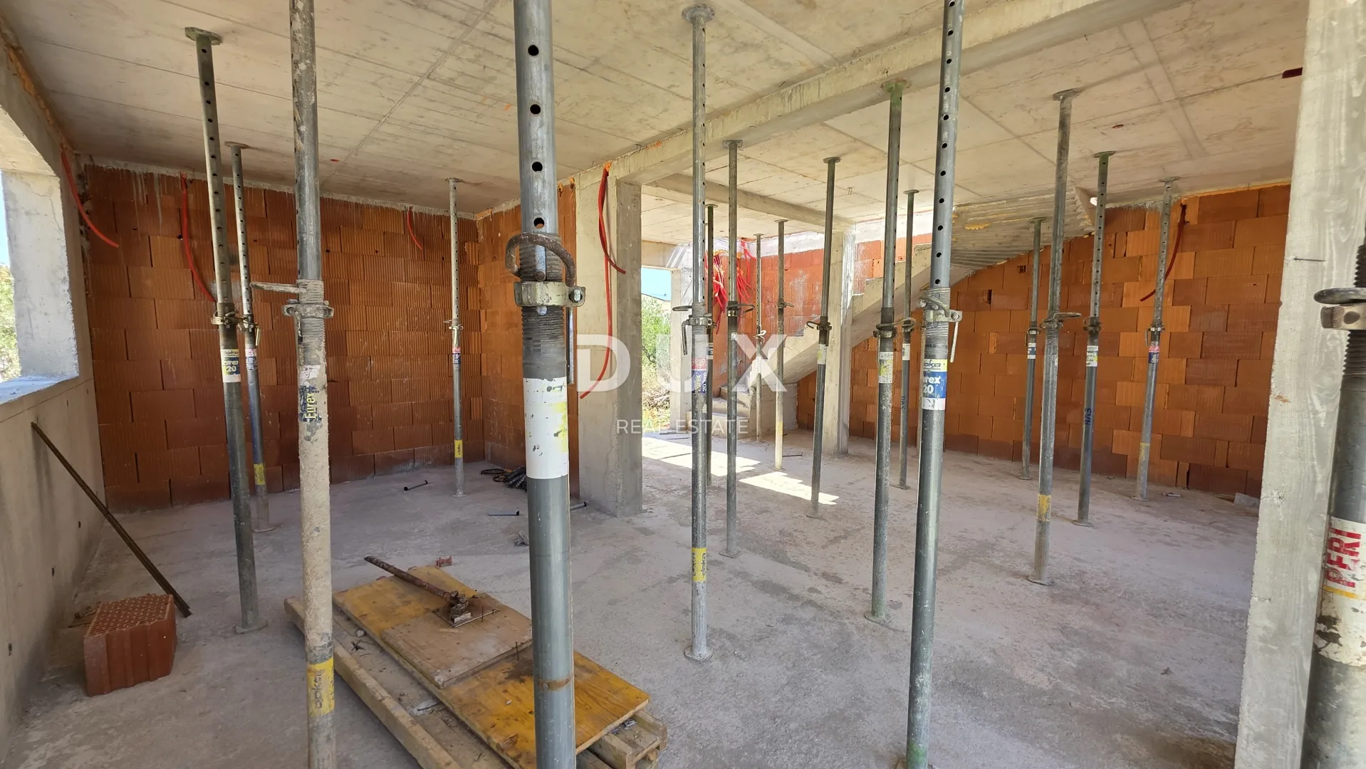 šibenik, murter, duplex kuća, 130 m2, pogled na more, u izgradnji - slika 3