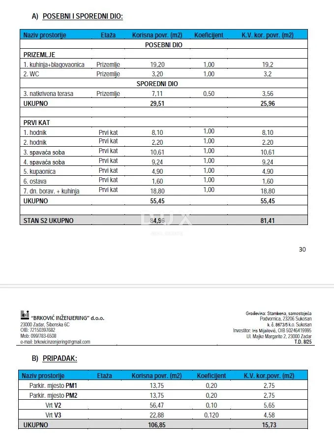 zadar, sukošan, dvosobni stan, 97.14 m2, dvoetažni, dizalo - slika 10