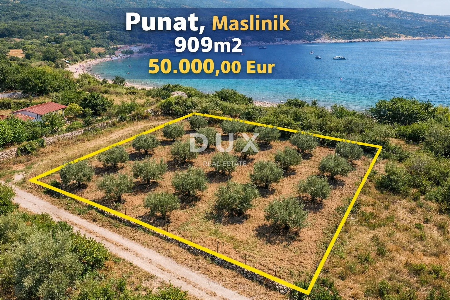 OTOK KRK, PUNAT - Poljoprivredno zemljište