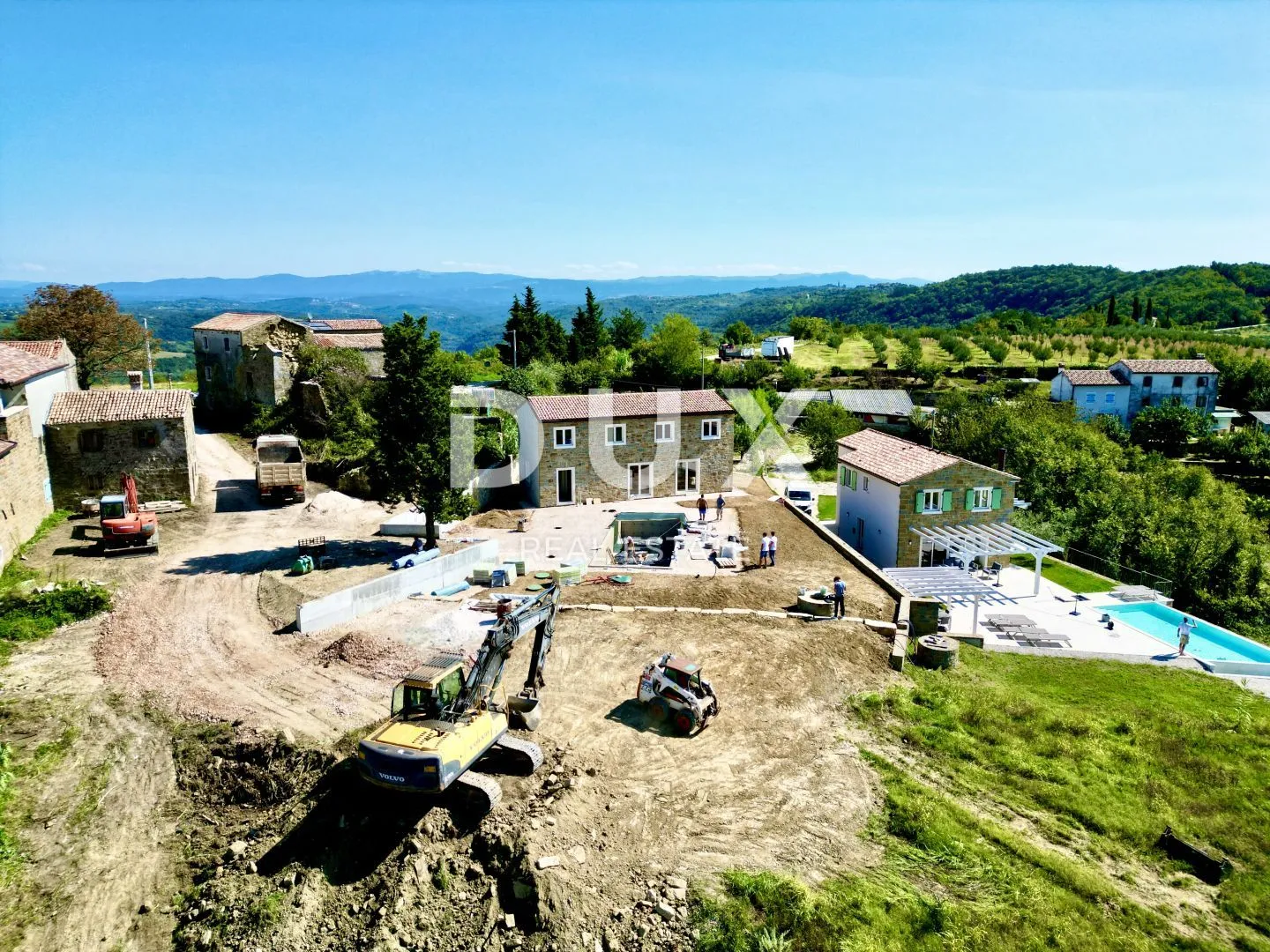 istra, momjan - istarska kamena kuća s bazenom i pogledom na more - slika 3