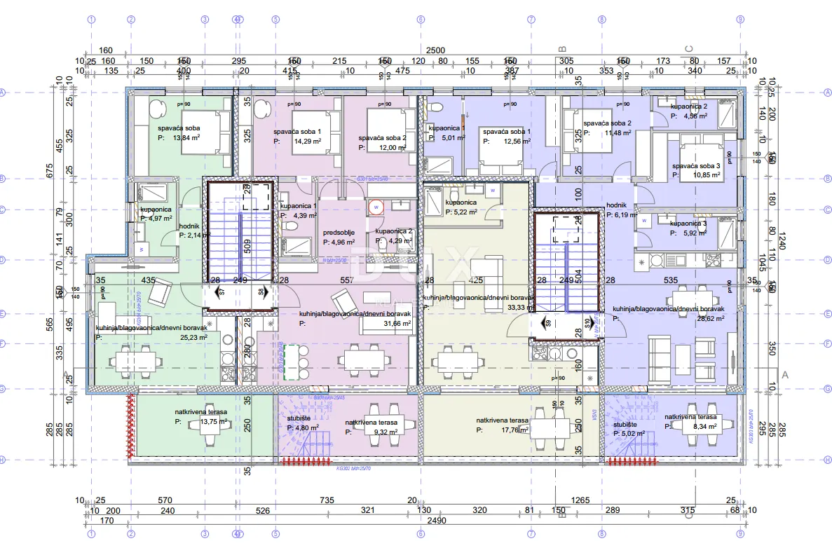 vodice, srima – studio penthouse, 1. red uz more, pogled - slika 5