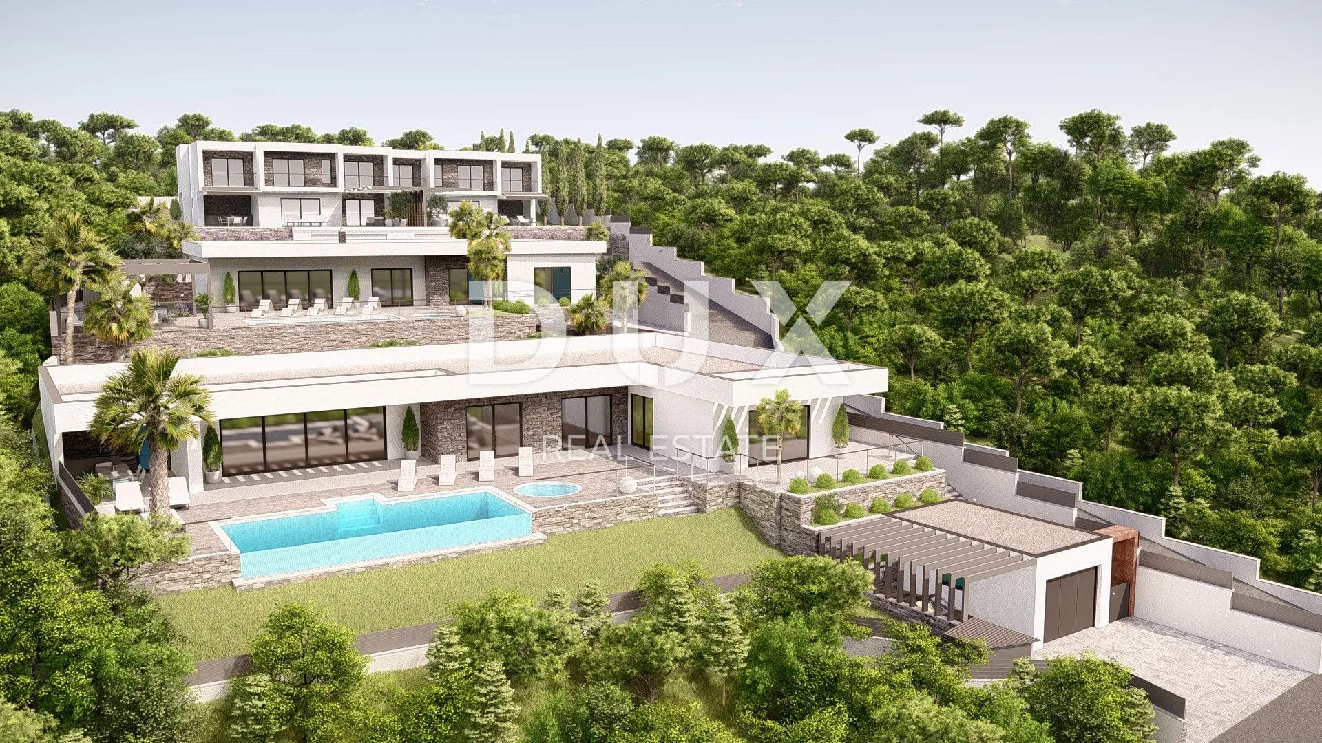 kvarner, crikvenica, luksuzna vila, 456 m2, panoramski pogled - slika 1