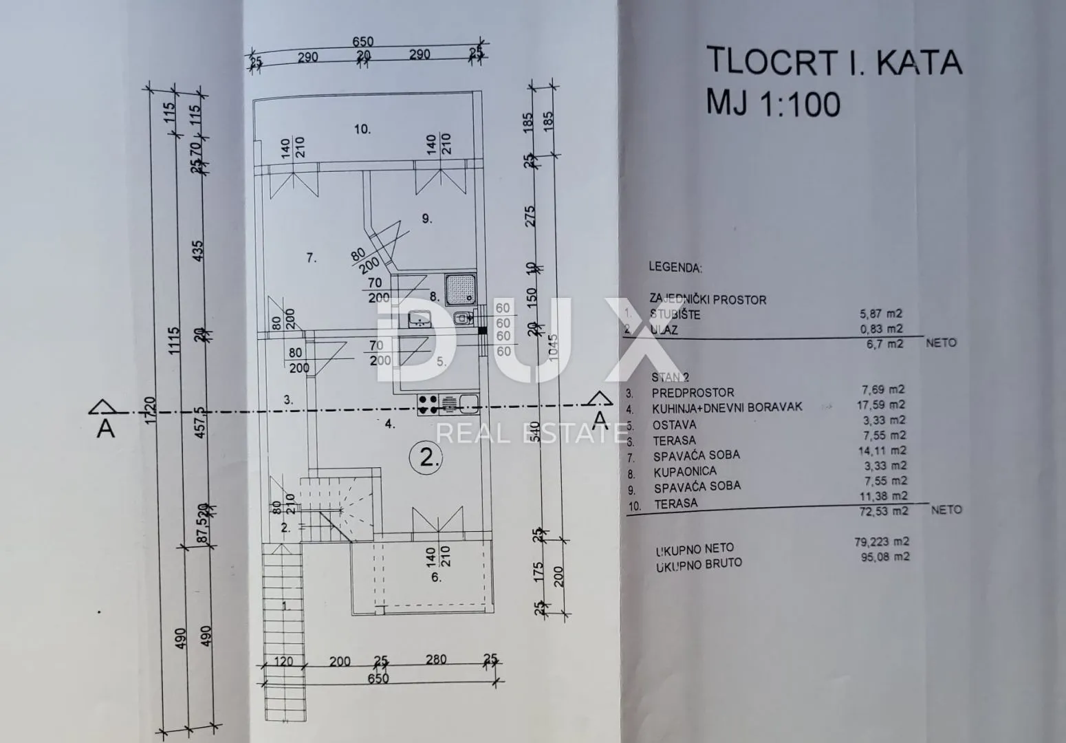 zadar, vrsi - trokatnica na mirnoj lokaciji - slika 16