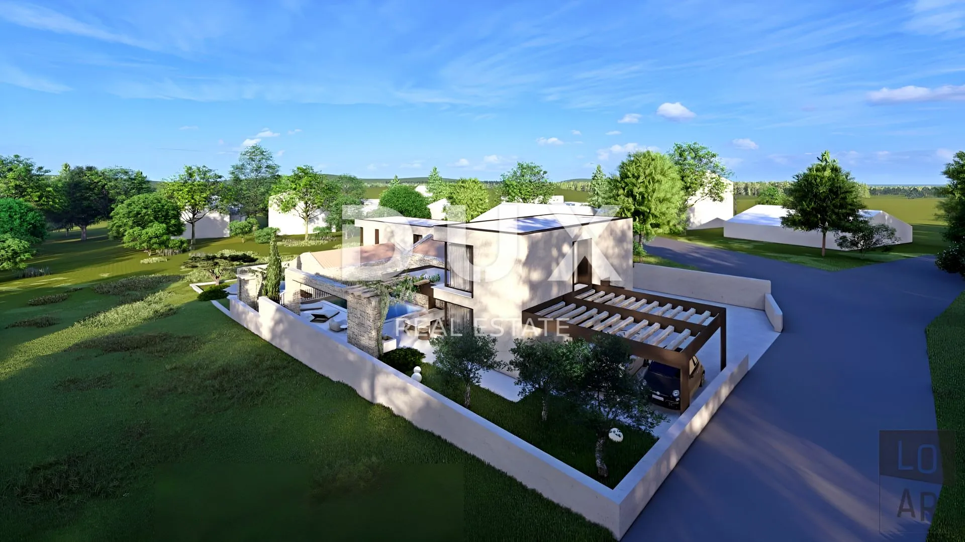 istra, brtonigla - novogradnja moderne arhitekture s bazenom - slika 5