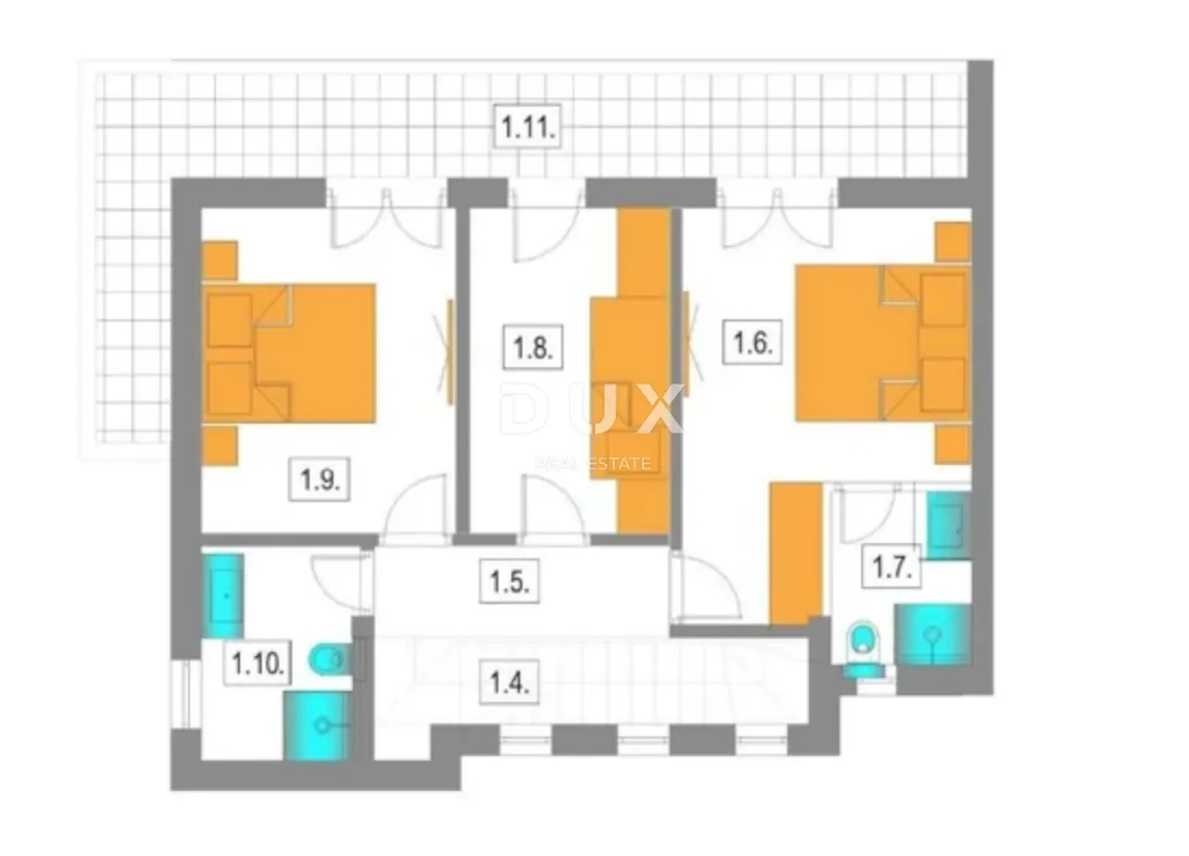 dalmacija, murter - moderan duplex 5min od plaže! - slika 10