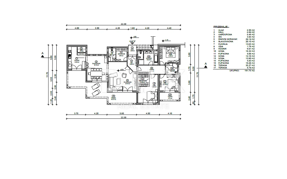 srdoči, martinkovac, brestovice - kuća/ villa 400m2 + okućnica 720m2 - slika 40