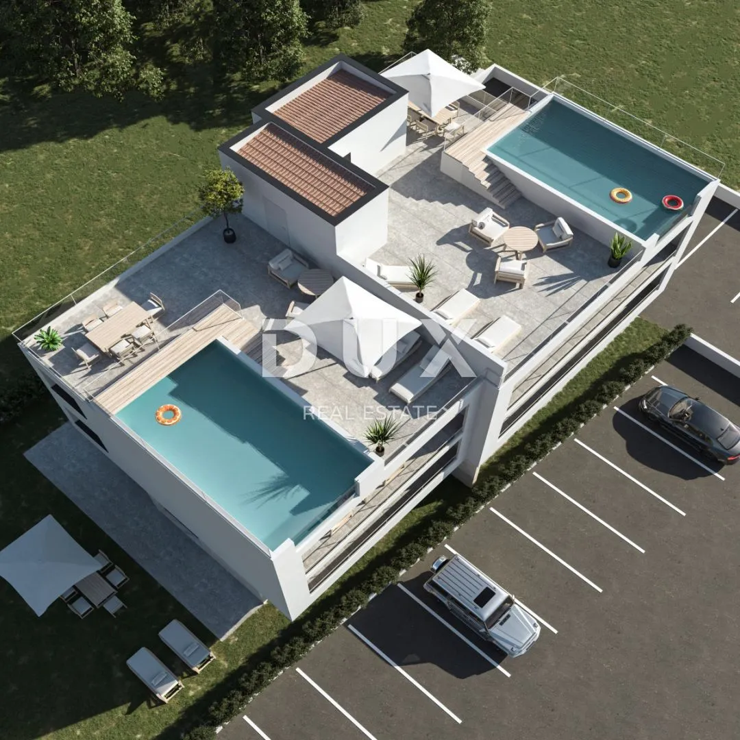 zadar, bibinje - penthouse sa bazenom - slika 1