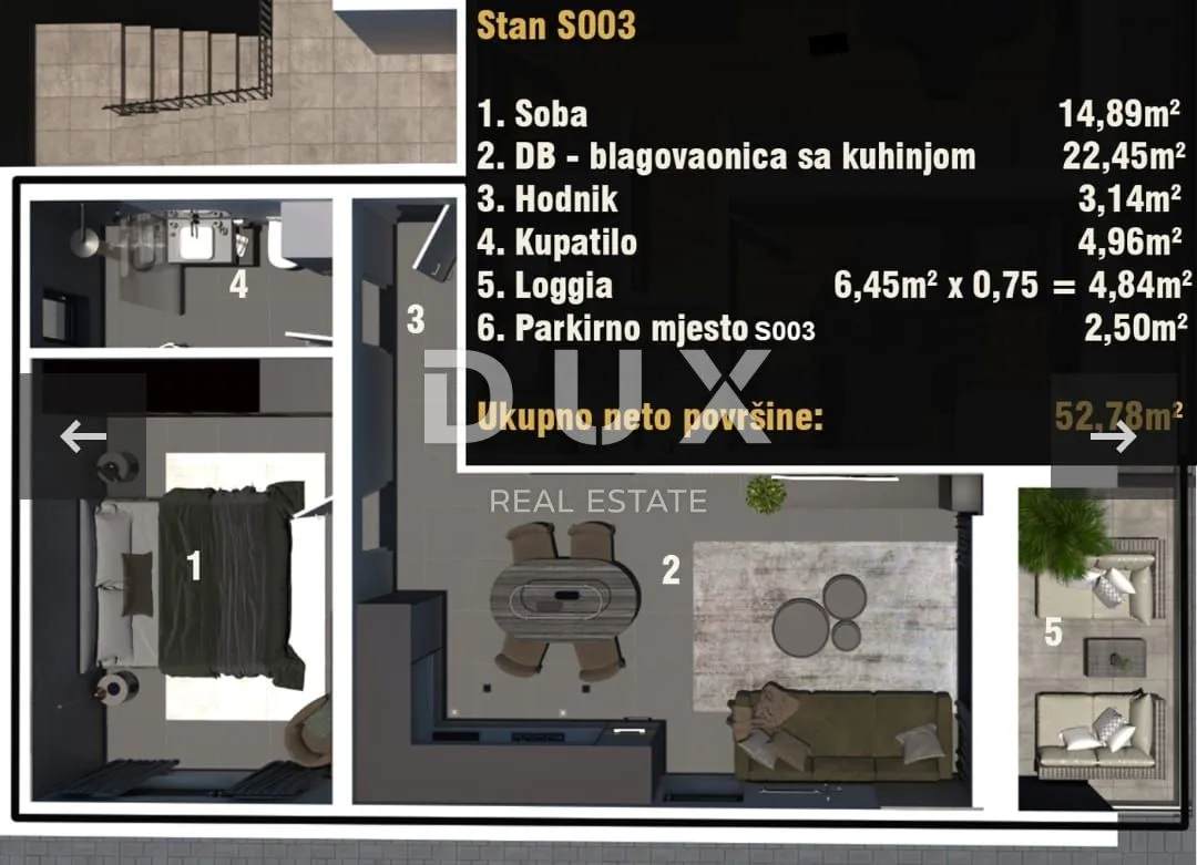 istra, medulin - jednosobni stan 50m od mora! - slika 5