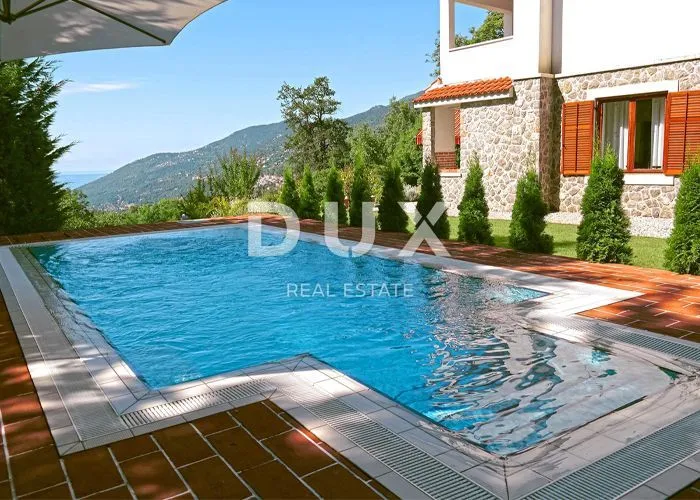 OPATIJA, IČIĆI, POLJANE - kuća/villa 380m2 sa pogledom na more i bazenom + okoliš 1500m2 - Poljane, Opatija