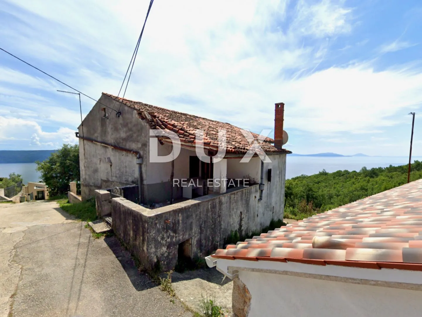 opatija, brseč - samostojeća kuća za adaptaciju s pogledom na more - slika 1