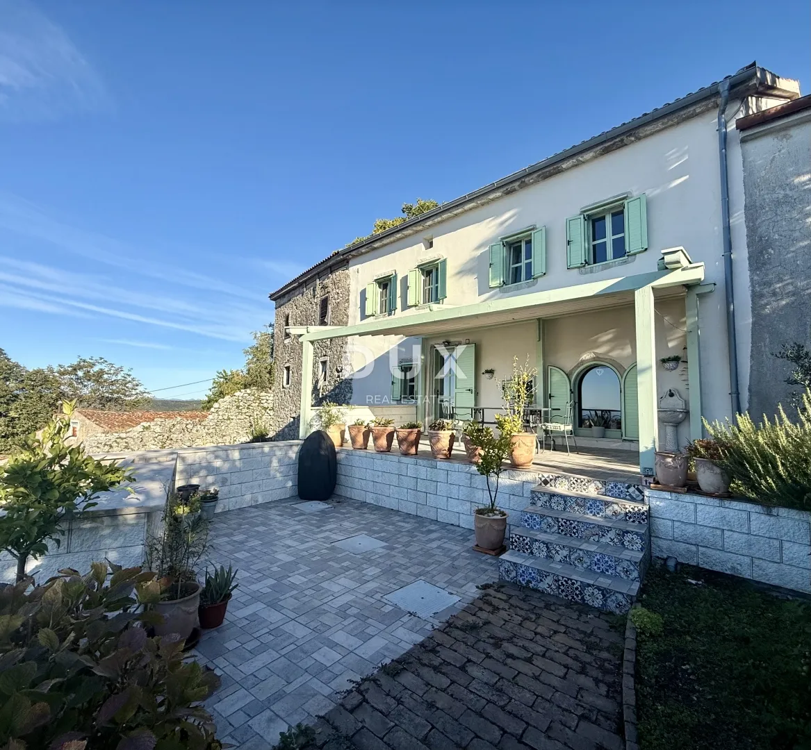 kvarner, grobnik, autohtona kamena kuća, 170 m2, pogled na more - slika 3