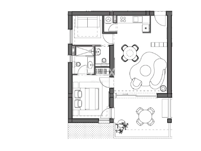 novi vinodolski – stan od 48m² u ekskluzivnom resortu, prvi red do mora s privatnom plažom - slika 32