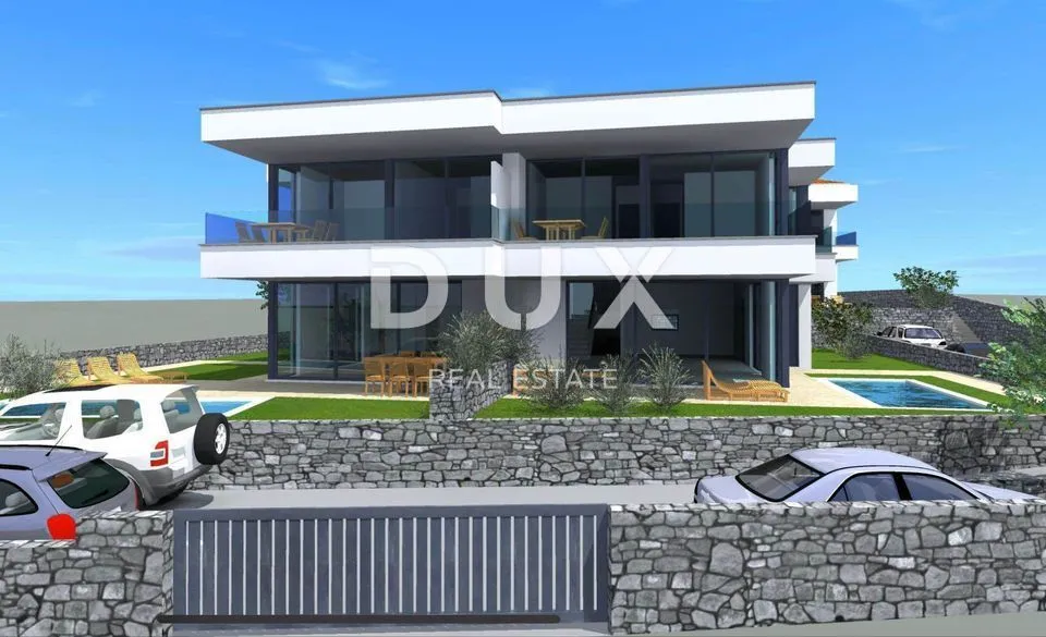otok krk, malinska - moderna dvojna kuća - slika 9