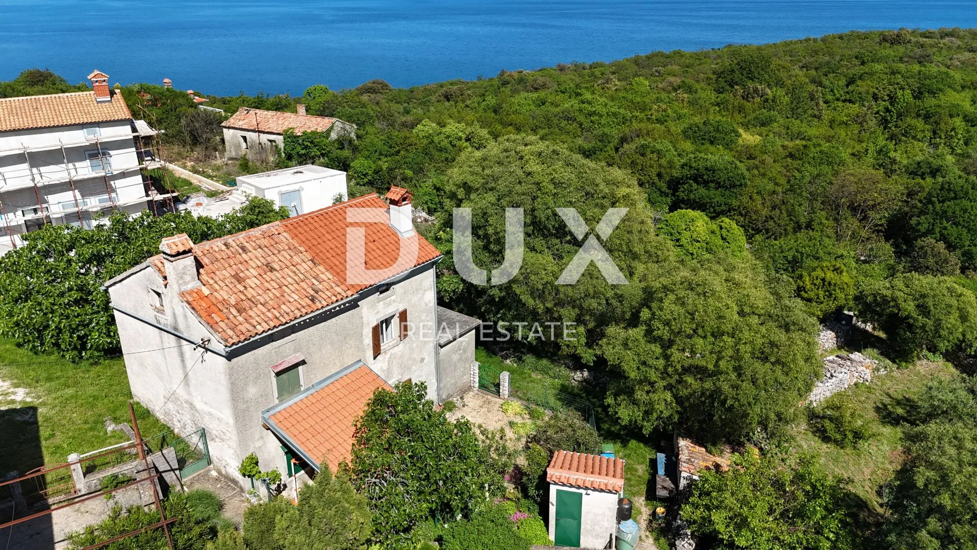 istra, rabac (okolica) - kamena kuća s pogledom na more - slika 5