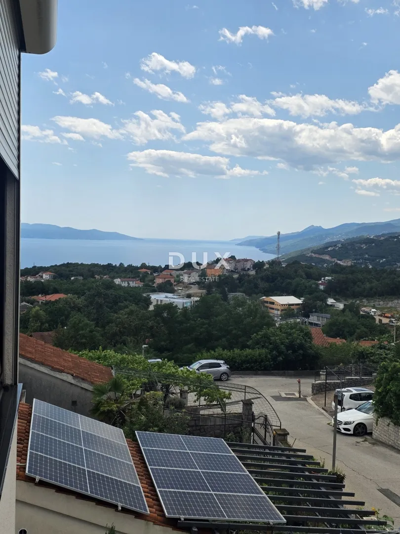 matulji, jušići- dvoetažni stan 160m2, db+3s, s pogledom na more + garaža + okoliš - slika 2