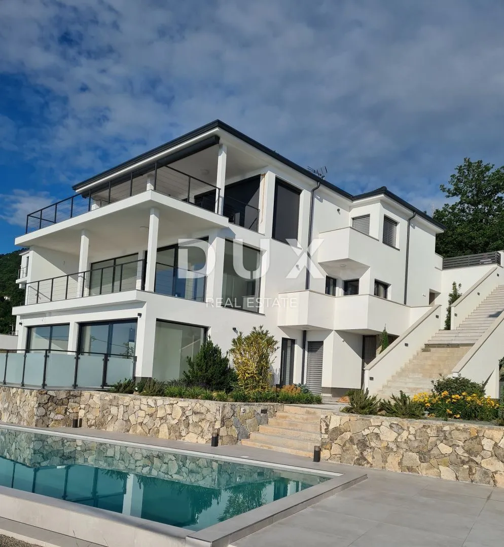opatija, lovran, liganj - stan u vili s bazenom 120m2+terasa 27m2s panoramskim pogledom na more + okoliš 105m2 - slika 27