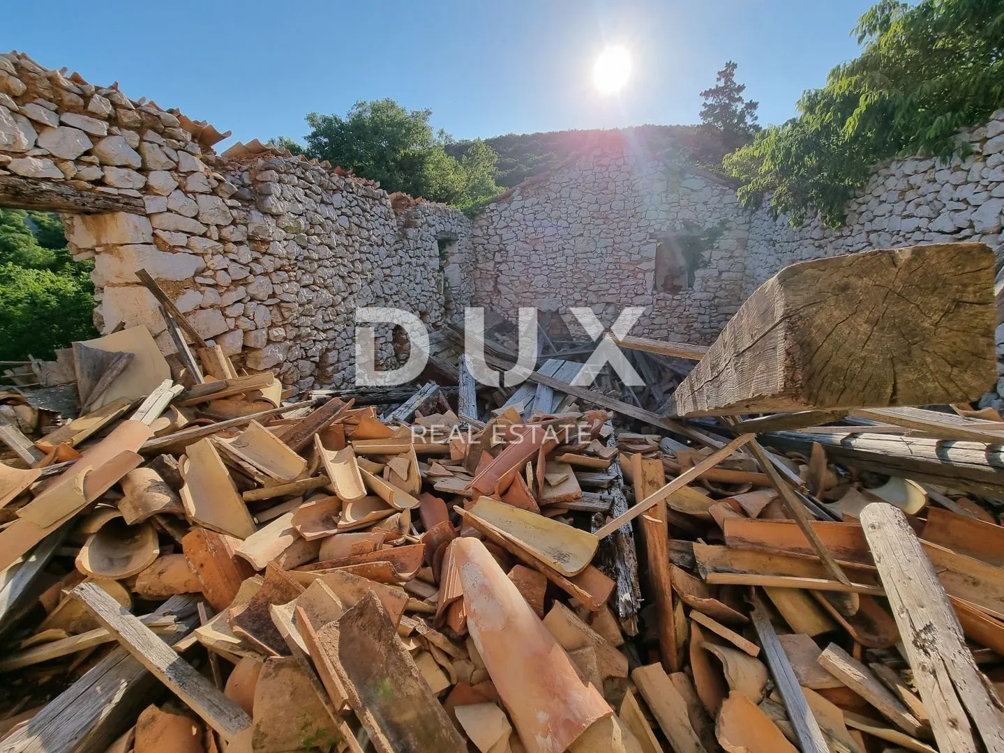 istra, rabac - ruševna kuća s pogledom na more - slika 2