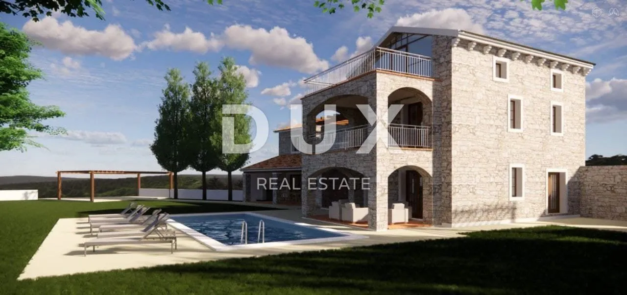 istra, poreč - luksuzne kamena vila u izgradnji - slika 3