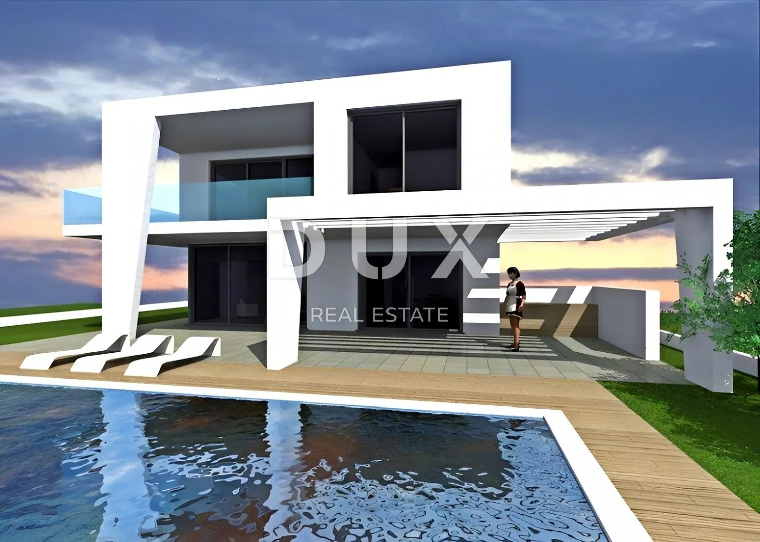 ISTRA, NOVIGRAD - Zemljište s projektom u blizini mora