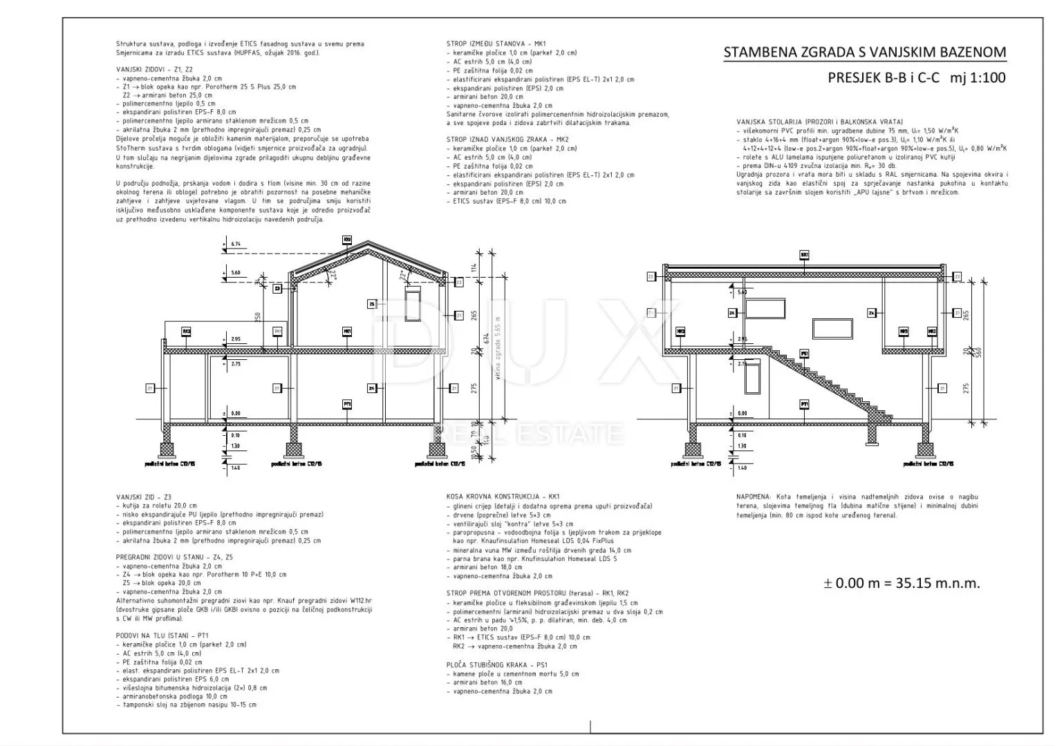 zadar, rtina - projekt s dozvolama za gradnju 6 luksuznih vila - slika 30