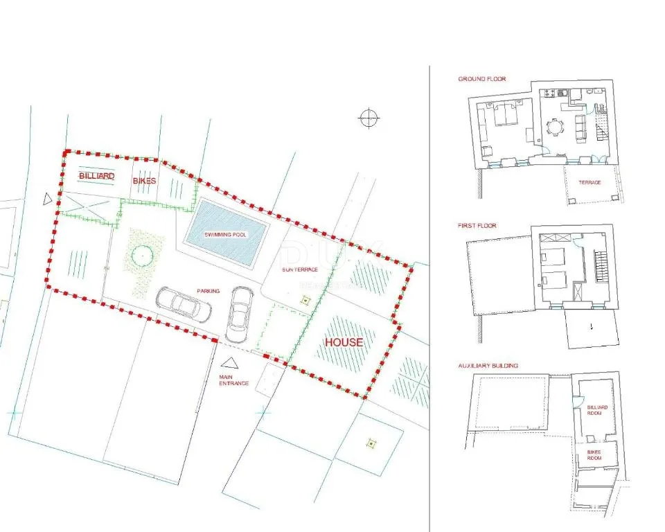 istra, peruški, kamena kuća, 150 m2, bazen - slika 18