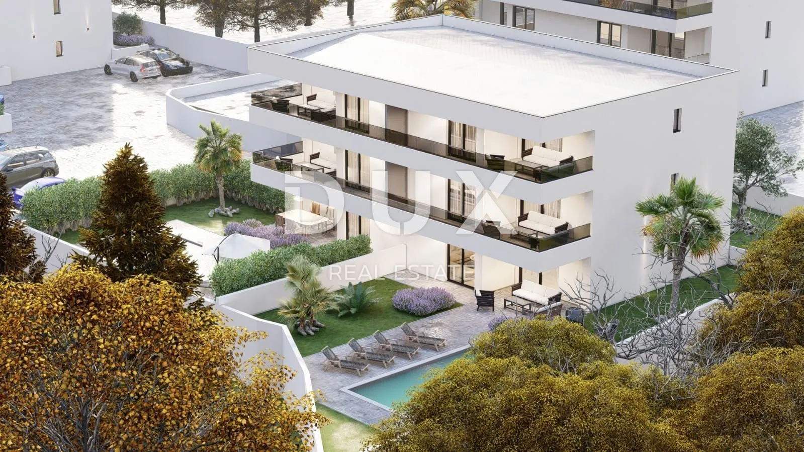 otok krk, malinska - vrhunski penthouse s bazenom u novogradnji - slika 3