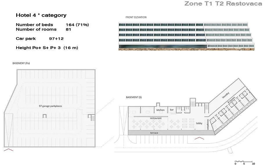 rastovača - stinica građevinski teren za 14300m2 za apartmane / hotel / - kig 30% - kis 80%. - slika 6