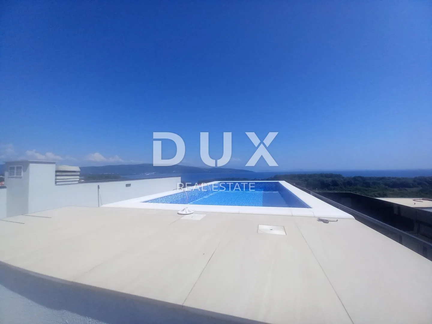 grad krk, centar - dvoetažni penthouse s bazenom i panoramskim pogledom - slika 11