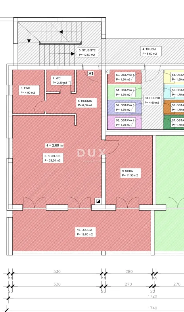 zadar, crvene kuće - stan 78,1 m², garaža + parking! - slika 20