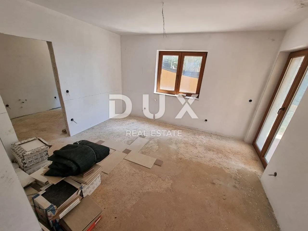 poreč, kaštelir, dvojna kuća, 121 m2, roh-bau, pogled na more - slika 10