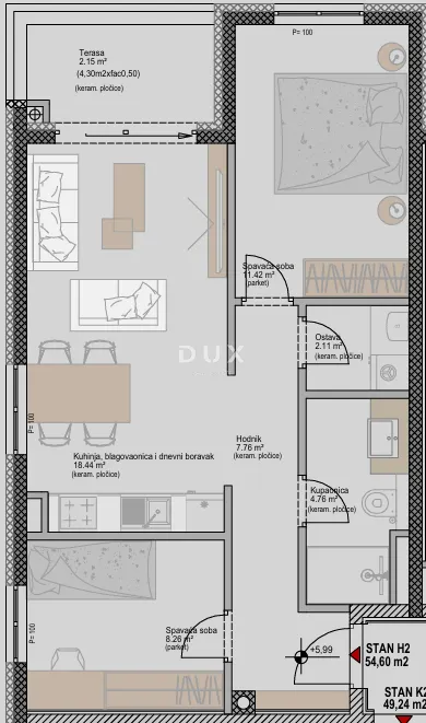 istra, poreč - suvremeni stan 2s+db u novom projektu, blizu mora, mogućnost finaciranja kreditom - slika 3