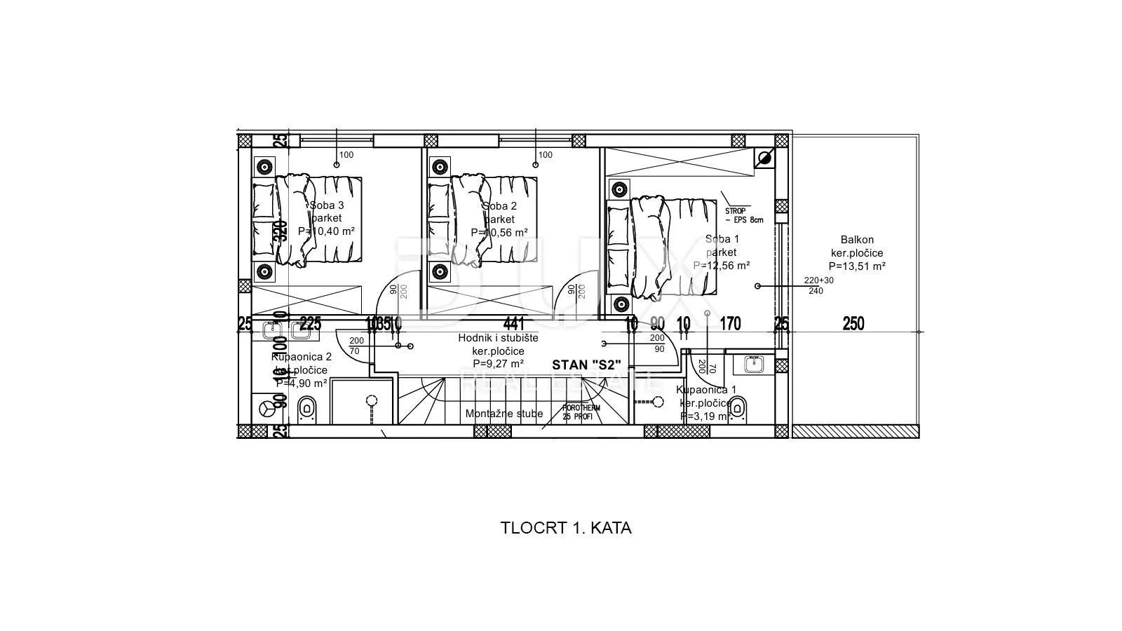 opatija, ika, dvoetažni stan, 131 m2, pogled, okućnica - slika 18
