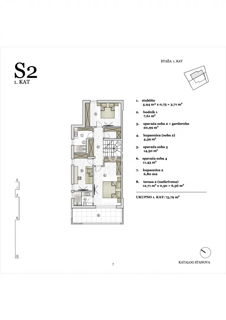 šibenik, vodice – duplex s bazenom, krovnom terasom i pogledom na more - slika 11
