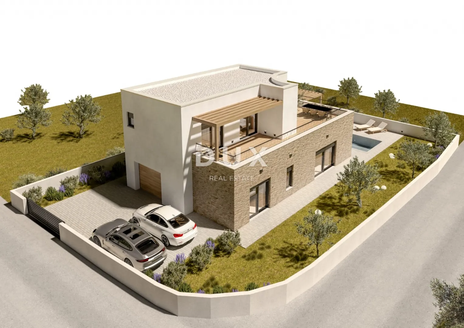 šibenik, vodice – samostojeća moderna vila s bazenom u izgradnji - slika 6