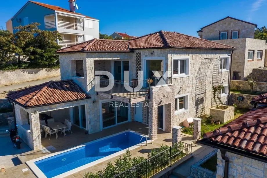 ZADAR, RAŽANAC - Prekrasna kamena vila s pogledom na more - Rtina, Ražanac