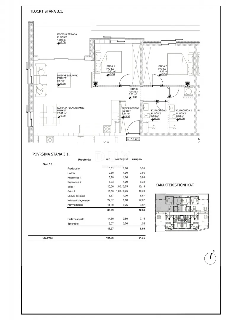 otok cres, grad cres - vrhunska novogradnja na top lokaciji strogi centar 50m od mora - slika 12