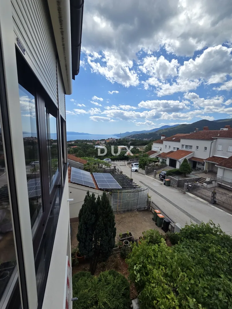 matulji, jušići- dvoetažni stan 160m2, db+3s, s pogledom na more + garaža + okoliš - slika 3
