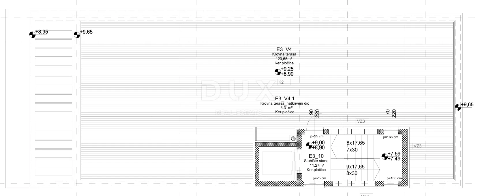zadar, petrčane - punta radman! luksuzni penthouse s krovnom terasom 240 metara od mora! s3 - slika 9