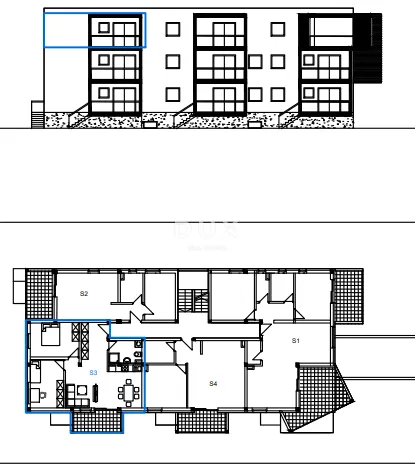 vodice, trosobni stan, drugi kat, 73,28 m² - slika 9