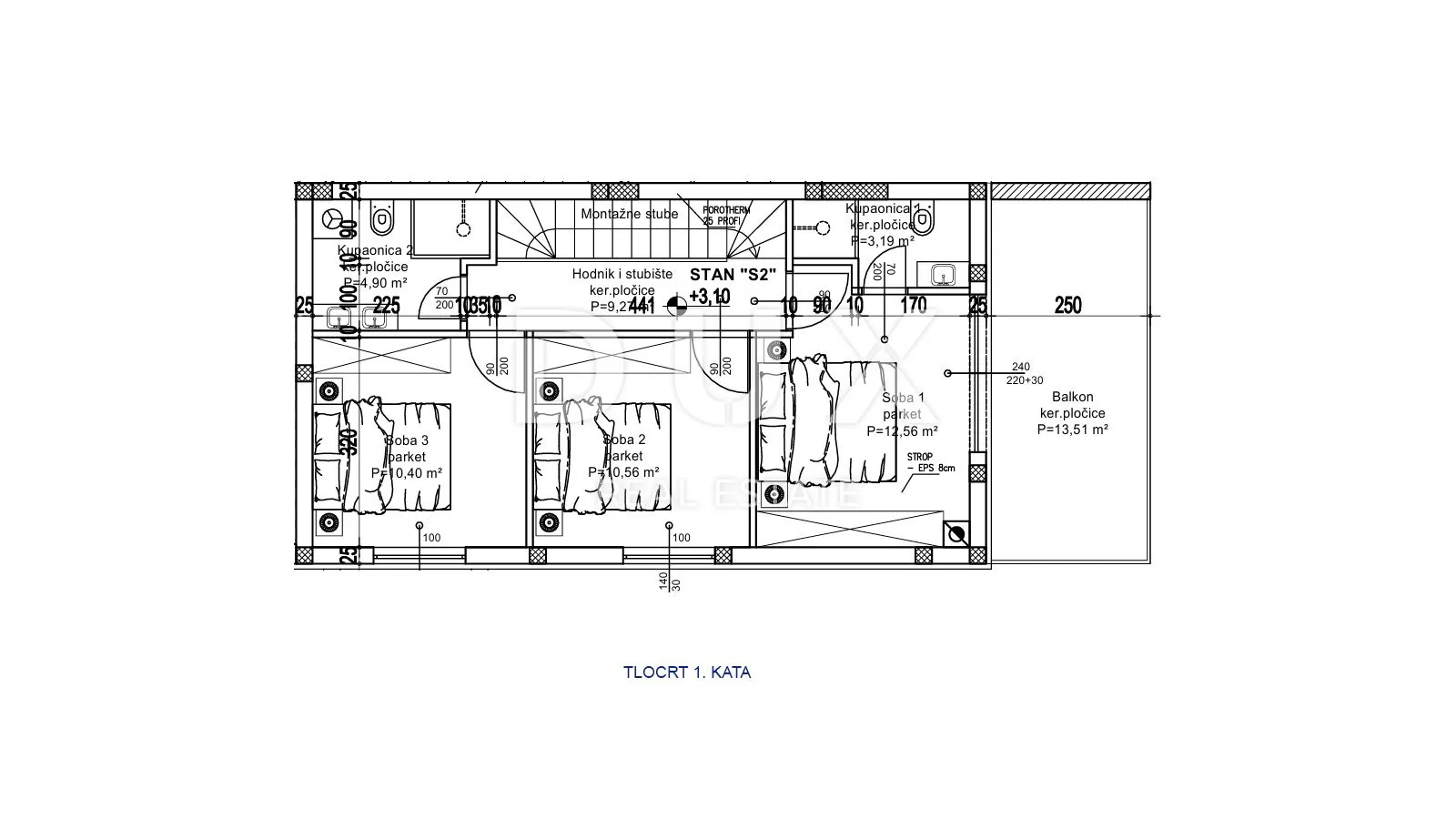 opatija, ika, trosobni stan, 144 m², novogradnja, pogled more - slika 15