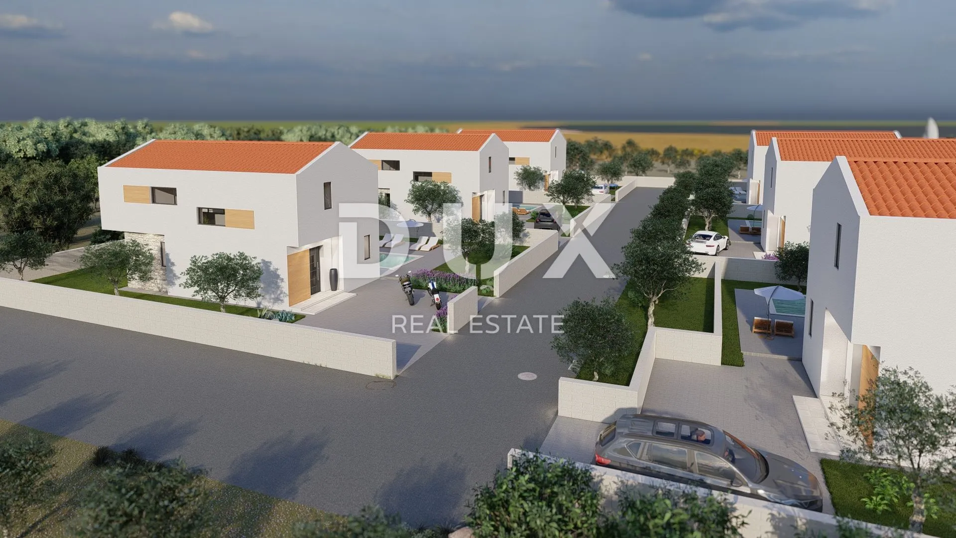 zadar, rtina - projekt s dozvolama za gradnju 6 luksuznih vila - slika 4
