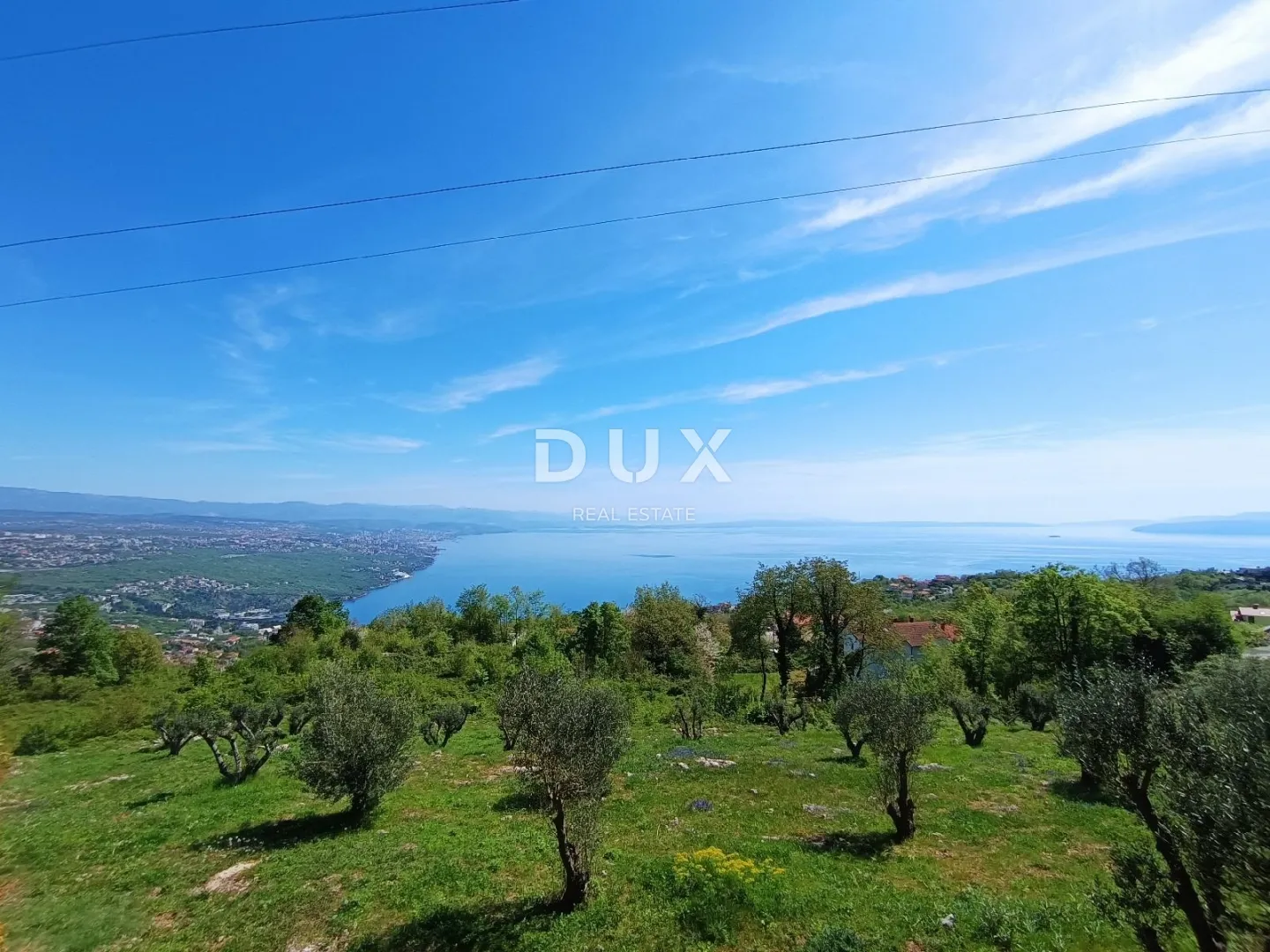 OPATIJA, BREGI- zemljište 6432 m2 (građevinsko 2355 m² i poljoprivredno 4077 m²) s panoramskim pogledom na more - Bregi, Matulji