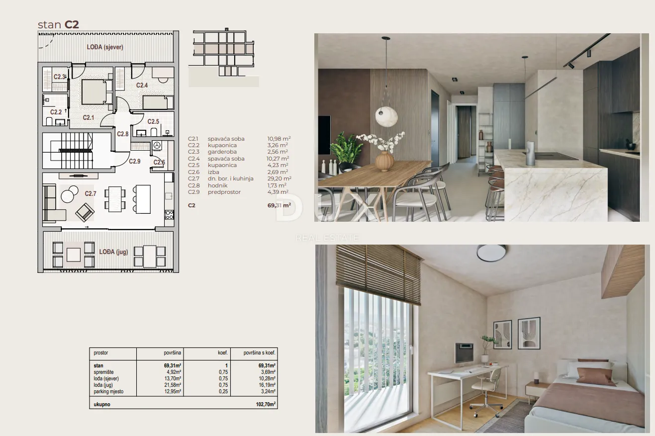 kvarner, kraljevica - jugo residence: ekskluzivan stan c2, prvi red do mora, novogradnja, prilika - slika 6