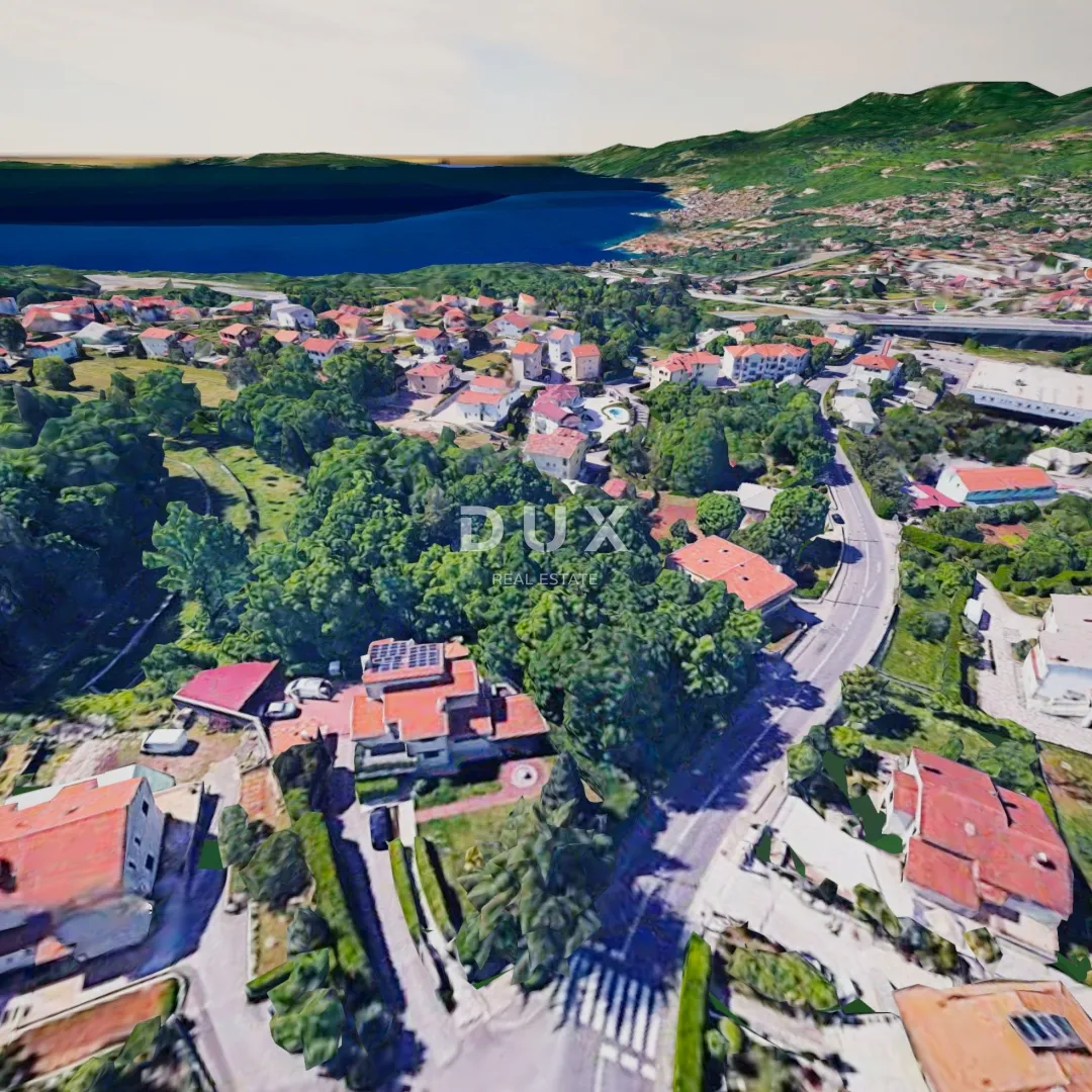 OPATIJA, MATULJI- građevinsko zemljište 680m2 s pogledom na more za stambenu zgradu– stanove ili poslovno- stambenu zgradu/ obiteljsku kuću