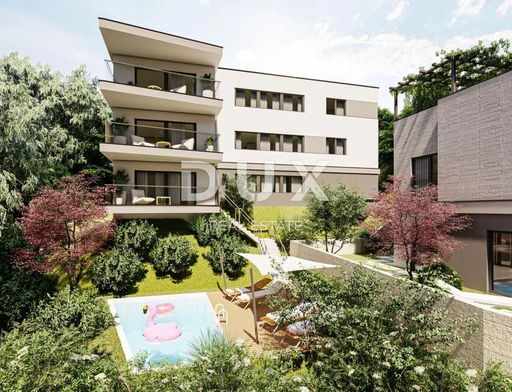 OPATIJA, POBRI - građevinsko zemljište 1368m2 S LOKACIJSKOM DOZVOLOM!! za stambenu zgradu - Pobri, Opatija