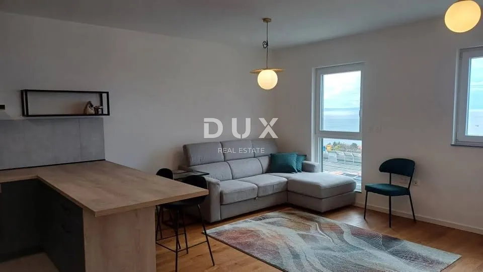 RIJEKA, MARTINKOVAC-stan 55 m2 za najam u novogradnji, pogled, prilika!